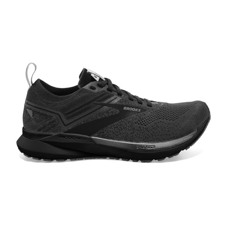 Brooks RICOCHET 3 Lightweight Road Running Shoes Mens Canada - Ebony/Blackened Pearl/Black/Grey (FZI